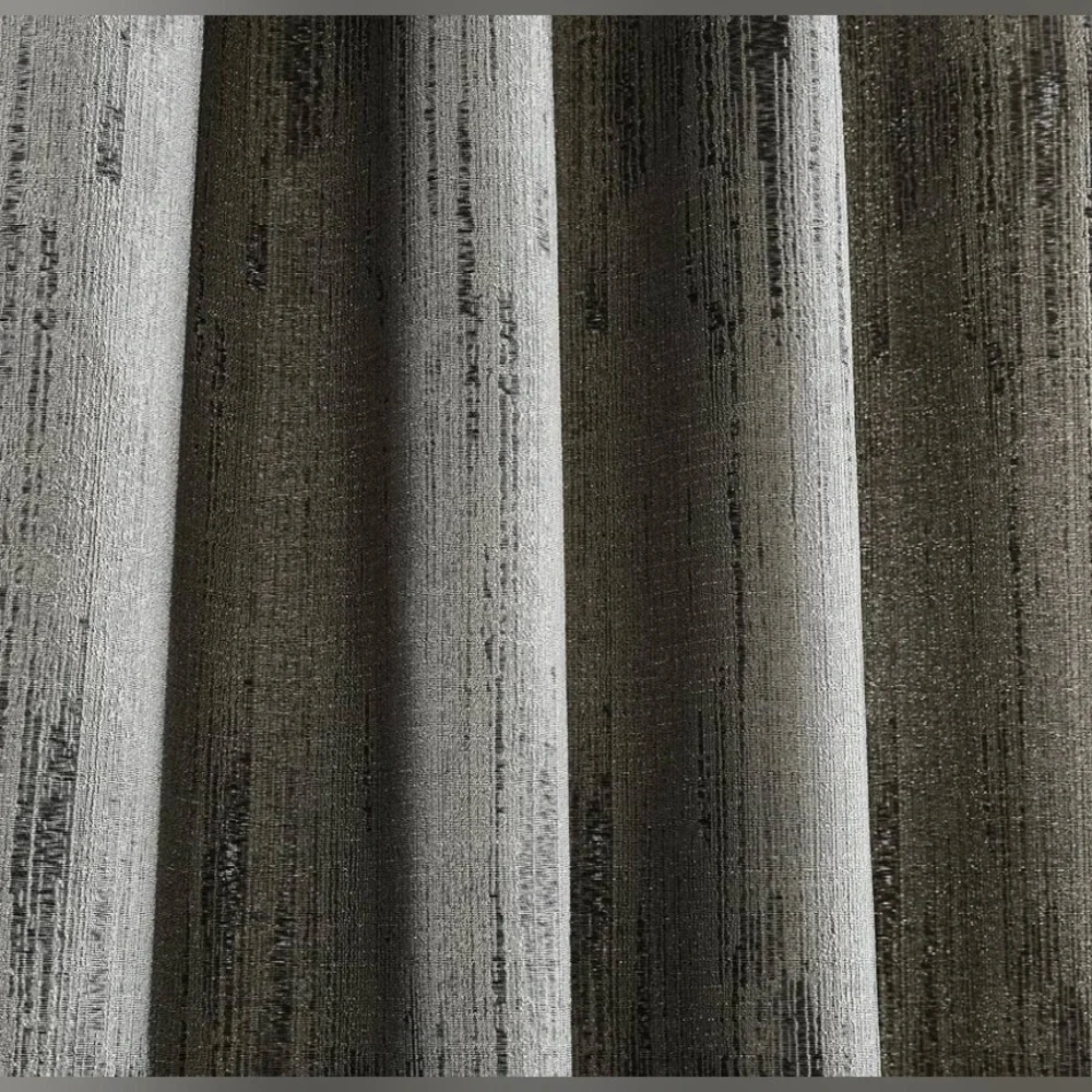 DKNY Basalt Jacquard Grommet Window Curtain Panel Pair 84” Black Ice